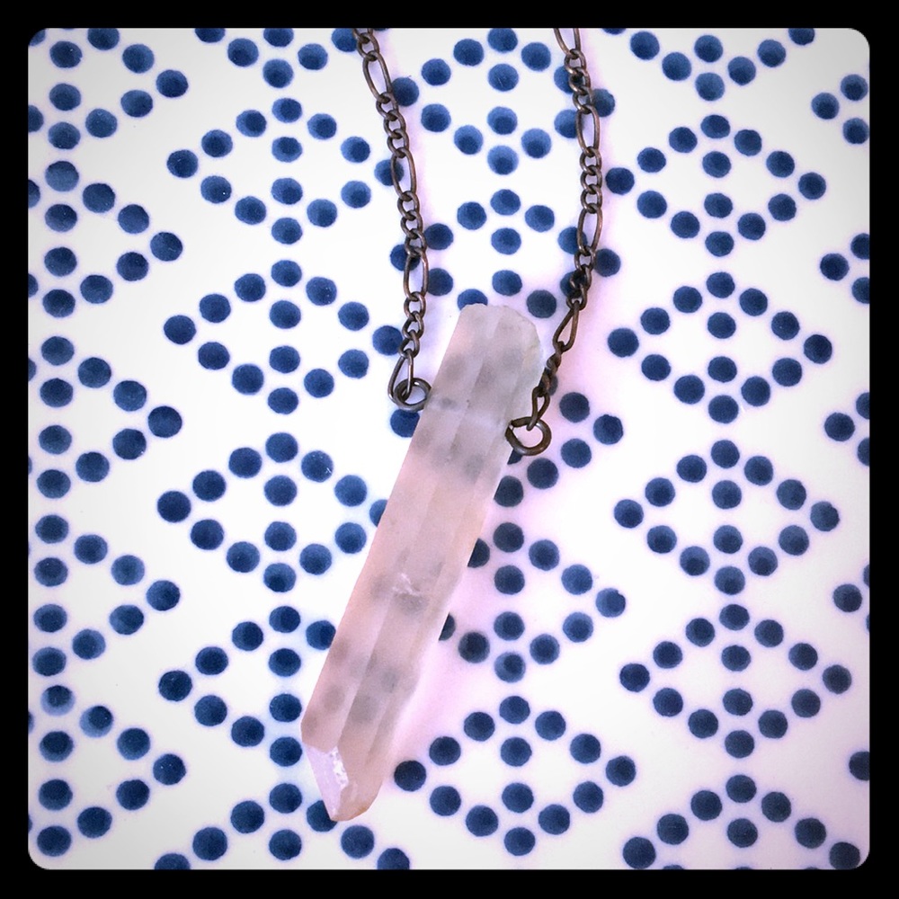 Rose quartz pendant🌹